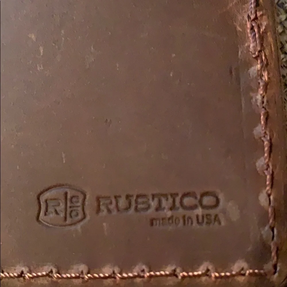 Rustico Single Track Brown Leather Wallet